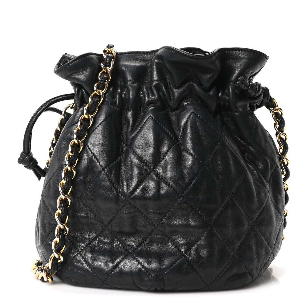Chanel Lambskin Quilted Mini Drawstring #261114C14B
